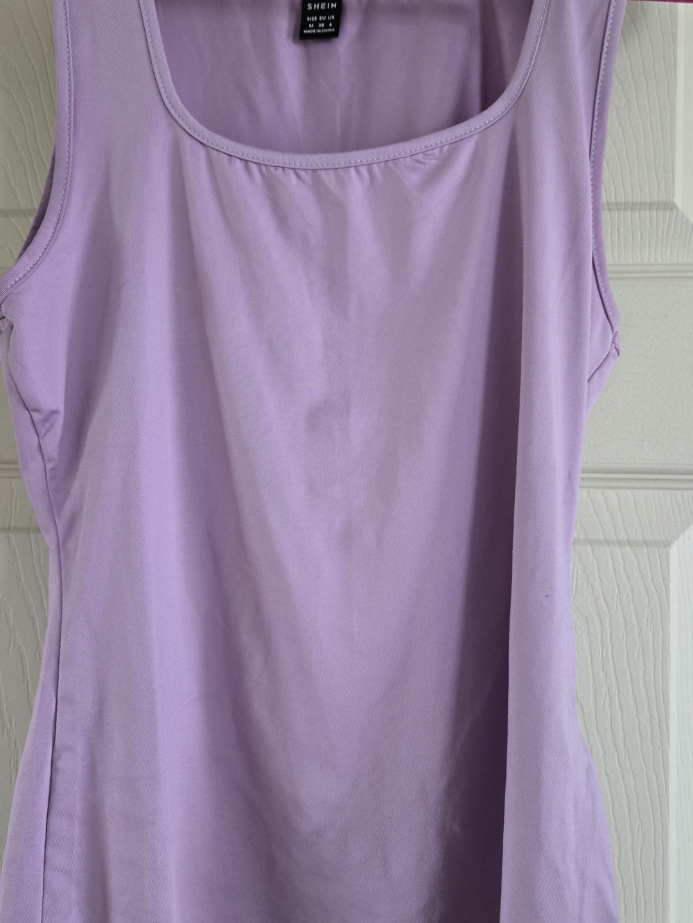SHEIN Pastel Lavender Scoop Neck Tank